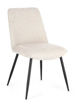 Sedie>Bizzotto SEDIA IN TESSUTO BEIGE - CORA