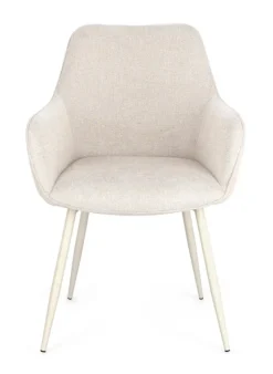 Sedie>Bizzotto SEDIA IN TESSUTO BEIGE - CORA