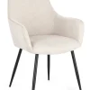 Sedie>Bizzotto SEDIA IN TESSUTO BEIGE- CORA