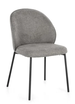 Sedie>Bizzotto SEDIA IN TESSUTO GRIGIO SCURO - WENDY