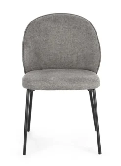 Sedie>Bizzotto SEDIA IN TESSUTO GRIGIO SCURO - WENDY