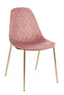 Sedie>Bizzotto SEDIA IN VELLUTO ROSA - TERRY