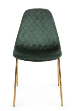 Sedie>Bizzotto SEDIA IN VELLUTO VERDE - TERRY