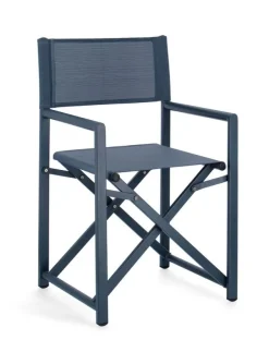 Sedie>Bizzotto SEDIA REGISTA IN ALLUMINIO NAVY - TAYLOR