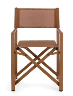 Sedie>Bizzotto SEDIA REGISTA IN ALLUMINIO PECAN - TAYLOR