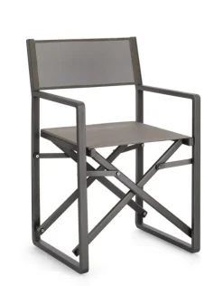 Sedie>Bizzotto SEDIA REGISTA IN ALLUMINIO ANTRACITE CX23 - KONNOR