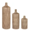 Ceste Decorative>Bizzotto SET3 BOTTIGLIA DECOR PHETRA TO NATURALE