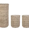 Ceste Decorative>Bizzotto SET3 CESTA JEFRI OV GRIGIO