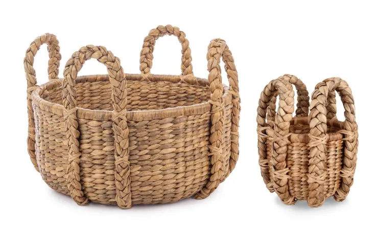 Ceste Decorative>Bizzotto SET2 CESTA 4M KEBUR TO BASSO