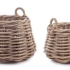 Ceste Decorative>Bizzotto SET2 CESTA 2M MALANG TO GRIGIO