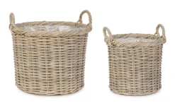 Ceste Decorative>Bizzotto SET2 CESTA 2M RANDY TO GRIGIO