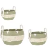 Ceste Decorative>Bizzotto SET3 CESTA 2M THELMA VERDE BOMB