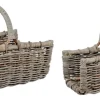 Ceste Decorative>Bizzotto SET2 CESTO P.LEGNA NARRA