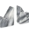 Oggettistica>Bizzotto SET2 DECORAZIONE KANDY MARMO GRIGIO H12