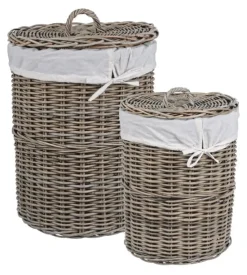 Ceste Decorative>Bizzotto SET2 P.BIANCHERIA NARRA NAT.