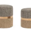 Pouf>Bizzotto SET2 POUF CONTENITORE TANYA SAVANA