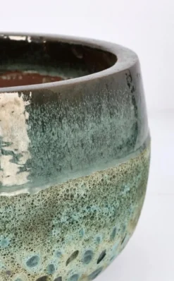 Vasi E Coprivasi>Bizzotto SET2 P.VASO DUYEN CIOTOLA VERDE GIADA