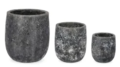 Vasi E Coprivasi>Bizzotto SET3 P.VASO DUYEN TO ANTRACITE