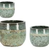 Vasi E Coprivasi>Bizzotto SET3 P.VASO DUYEN TO VERDE GIADA