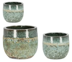 Vasi E Coprivasi>Bizzotto SET3 P.VASO DUYEN TO VERDE GIADA