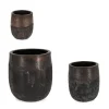 Vasi E Coprivasi>Bizzotto SET3 P.VASO DUYEN TONDO ALTO RUSTY