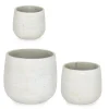 Vasi E Coprivasi>Bizzotto SET3 P.VASO EMEI BASSO BEIGE