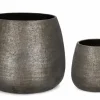 Vasi E Coprivasi>Bizzotto SET2 P.VASO EMEI BOMBATO GRIGIO