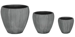 Vasi E Coprivasi>Bizzotto SET3 P.VASO HALONG TO GRIGIO