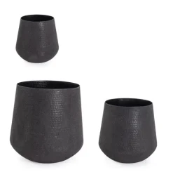 Vasi E Coprivasi>Bizzotto SET3 P.VASO KENAR TO NERO