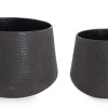 Vasi E Coprivasi>Bizzotto SET2 P.VASO KENAR TO NERO BASSO