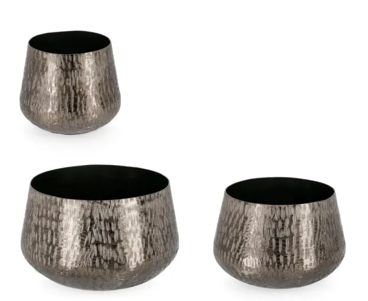 Coprivasi>Bizzotto SET3 P.VASO LATHE TO ANTRACITE