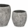 Vasi E Coprivasi>Bizzotto SET3 P.VASO MEILI BOMBATO GRIGIO