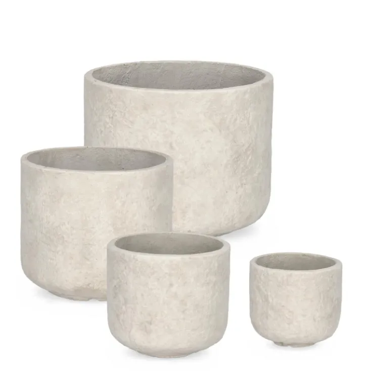 Vasi E Coprivasi>Bizzotto SET4 P.VASO MEILI TONDO BEIGE