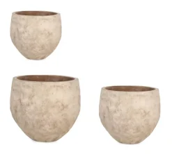 Vasi E Coprivasi>Bizzotto SET3 P.VASO MINH ALTO TERRACOTTA BRUNITA