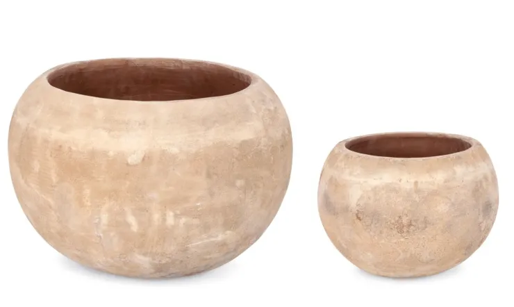 Vasi E Coprivasi>Bizzotto SET2 P.VASO MINH BOMB TERRACOTTA MARRONE