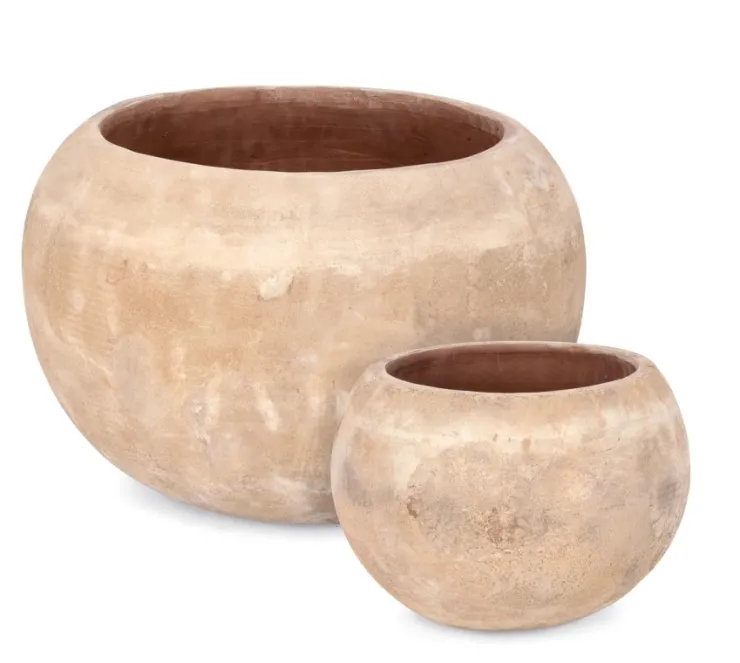 Vasi E Coprivasi>Bizzotto SET2 P.VASO MINH BOMB TERRACOTTA MARRONE