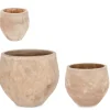 Vasi E Coprivasi>Bizzotto SET3 P.VASO MINH BOMB TERRACOTTA BRUNITA