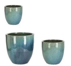 Vasi E Coprivasi>Bizzotto SET3 P.VASO QUANG ALTO BLU