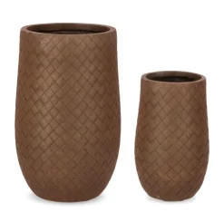 Vasi E Coprivasi>Bizzotto SET2 P.VASO RHOMBUS BOMB ALTO RUSTY