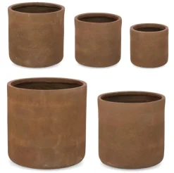 Vasi E Coprivasi>Bizzotto SET5 P.VASO RIGO CIL RUSTY