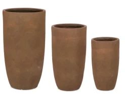 Vasi E Coprivasi>Bizzotto SET3 P.VASO RIGO TO RUSTY ALTO