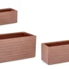 Vasi E Coprivasi>Bizzotto SET3 P.VASO TRESSAGE RETT TERRACOTTA