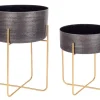 Coprivasi>Bizzotto SET2 P.VASO VARANASI STAND TO NERO