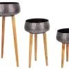 Coprivasi>Bizzotto SET3 P.VASO VARANASI TREPPIEDE TO NERO