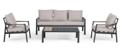 Salotti Completi>Bizzotto SET4 SALOTTO C-C ELNA ANTRACITE LH32