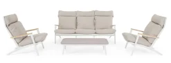 Salotti Completi>Bizzotto SET4 SALOTTO C-C IBISCO BIANCO WG20