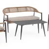 Salotti Completi>Bizzotto SET4 SALOTTO C-C JANDIA ANTRACIT/NATURAL
