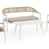 Salotti Completi>Bizzotto SET4 SALOTTO C-C JANDIA BIANCO/BEIGE