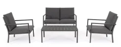 Salotti Completi>Bizzotto SET4 SALOTTO C-C KONNOR ANTRACITE CX23