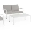 Salotti Completi>Bizzotto SET4 SALOTTO C-C KONNOR BIANCO CX21